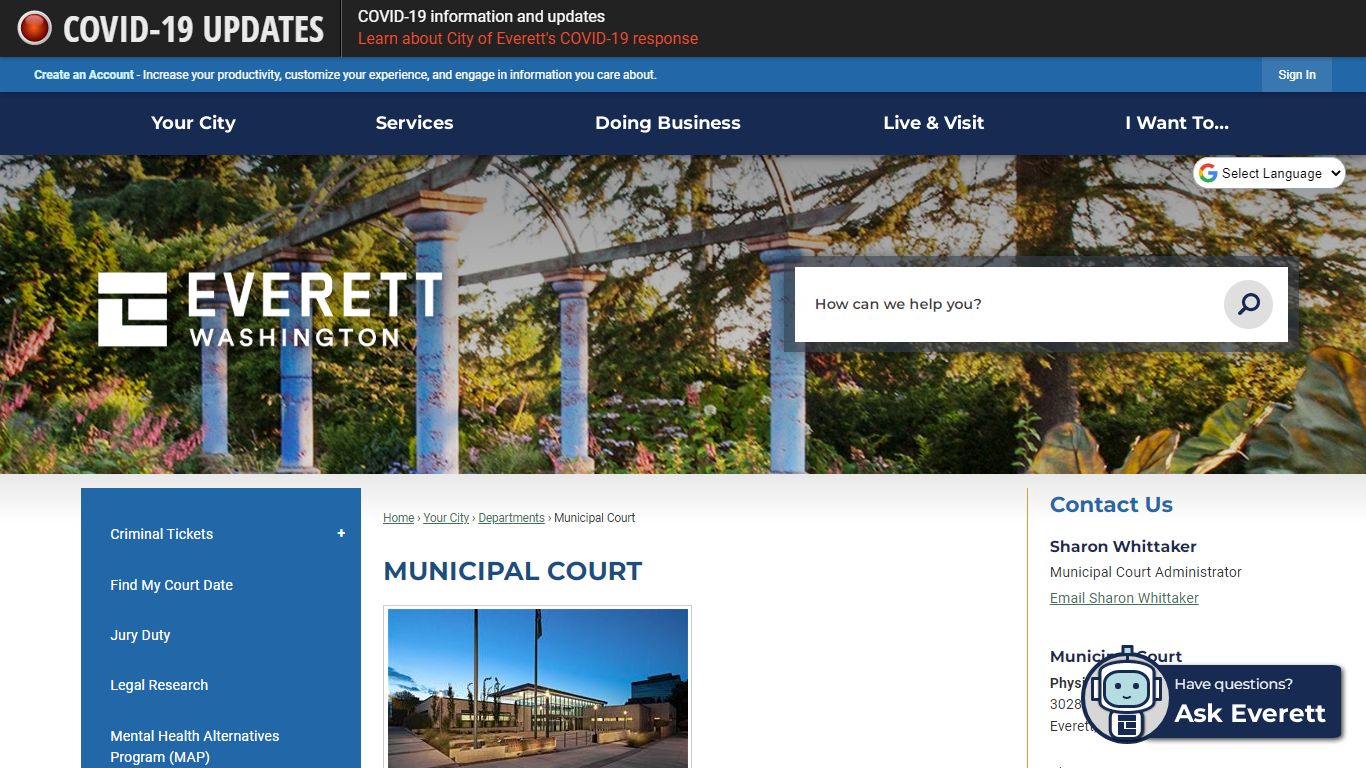 Municipal Court | Everett, WA - Official Website